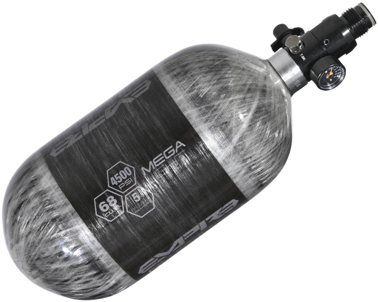 4500 Compressed Air Paintball Tank - Grey - Eminent Paintball And Airsoft
