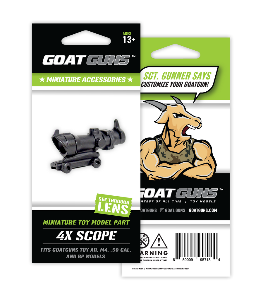 Goat Gun - Mini 4x Scope - Black - Eminent Paintball And Airsoft