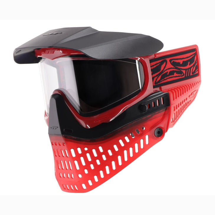 JT Spectra ProFlex Mask LE  Ice Series Red w/ Clear Lens - Eminent Paintball And Airsoft