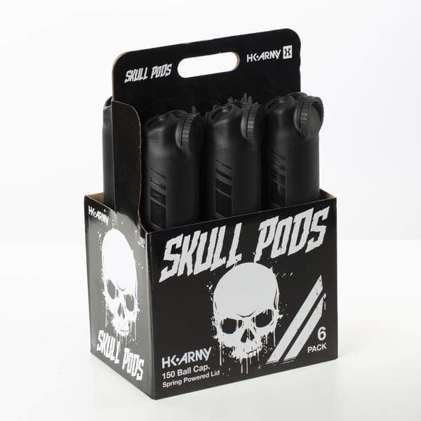 Skull Pods - High Capacity 150 Round - Black/Black - Eminent Paintball And Airsoft