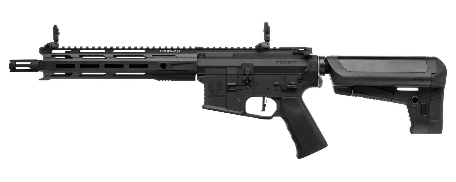 Krytac Full Metal Trident MKII-M CRB Airsoft AEG Rifle (Color: Black) - Eminent Paintball And Airsoft