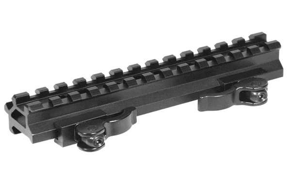 UTG Double Rail/13 Slot Angle Mount w/QD Lever Mount - Eminent Paintball And Airsoft