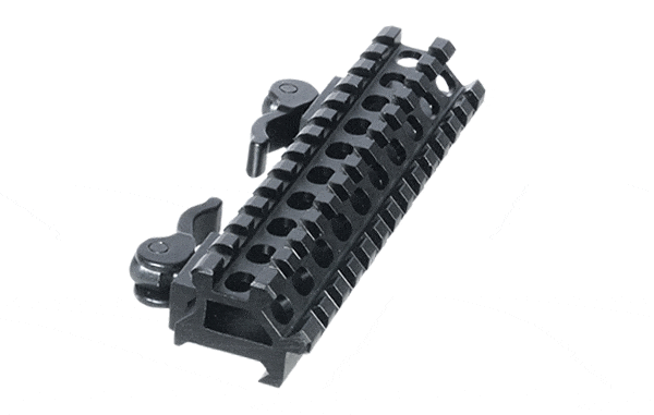 UTG Double Rail/13 Slot Angle Mount w/QD Lever Mount - Eminent Paintball And Airsoft