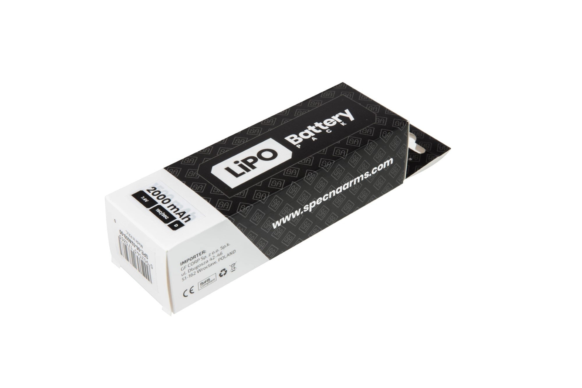 LiPo 7.4V Battery 2000mAh 15/30C - Nunchuck - T-Connect (Deans)