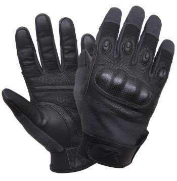 Rothco Carbon Fiber Hard Knuckle Cut/Fire Resistant Gloves - Eminent Paintball And Airsoft