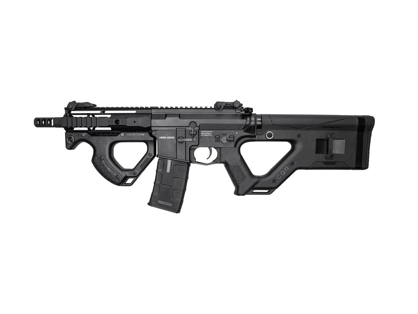 ASG Hera Arms Licensed CQR M4 Airsoft AEG by ICS (Model: Black w/ S3 Electronic Trigger) - Eminent Paintball And Airsoft