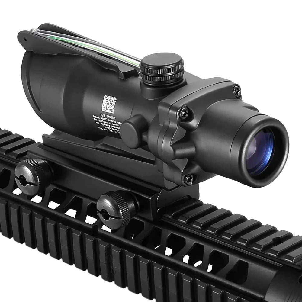 Acog 4X32 Fiber Sights Optics Tactical Sights - Green - Eminent Paintball And Airsoft