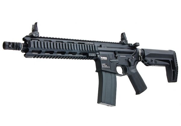 KWA Full Metal LM4D PTR RIS 9.5" Airsoft Gas Blowback Rifle - Eminent Paintball And Airsoft