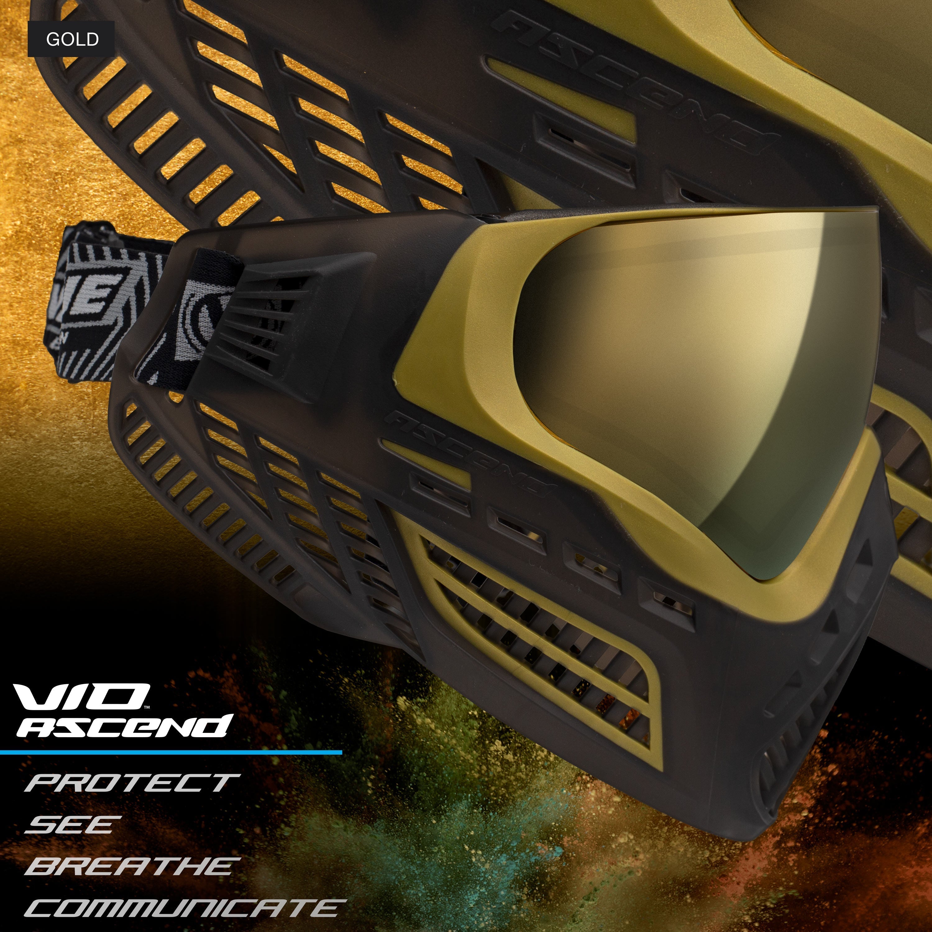 Virtue VIO Ascend Goggle - Gold - Eminent Paintball And Airsoft