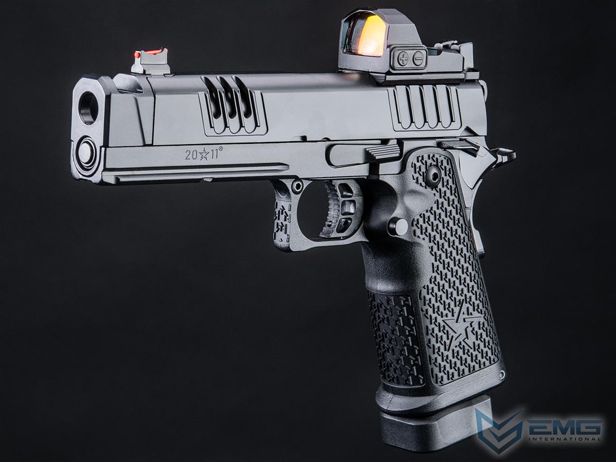 EMG Staccato Licensed XC 2011 Gas Blowback Airsoft Pistol (Model: VIP Grip / CNC / CO2 / Gun Only) - Eminent Paintball And Airsoft
