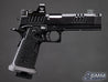 6mmProShop Staccato Licensed XC 2011 Gas Blowback T8 Airsoft Pistol w/ Muzzle Compensator (Model: Green Gas / Gun Only) - Eminent Paintball And Airsoft
