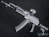 EMG Strike Industries TRAX AK74 Stamped Steel Airsoft AEG Rifle w/ Folding Buffer Tube Stock - Eminent Paintball And Airsoft