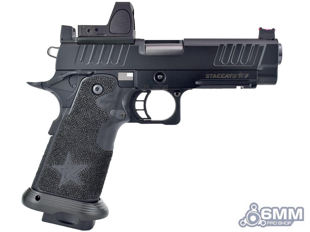 6mmProShop Staccato Licensed P 2011 Gas Blowback T8 Airsoft Pistol (Model: Green Gas / Gun Only)