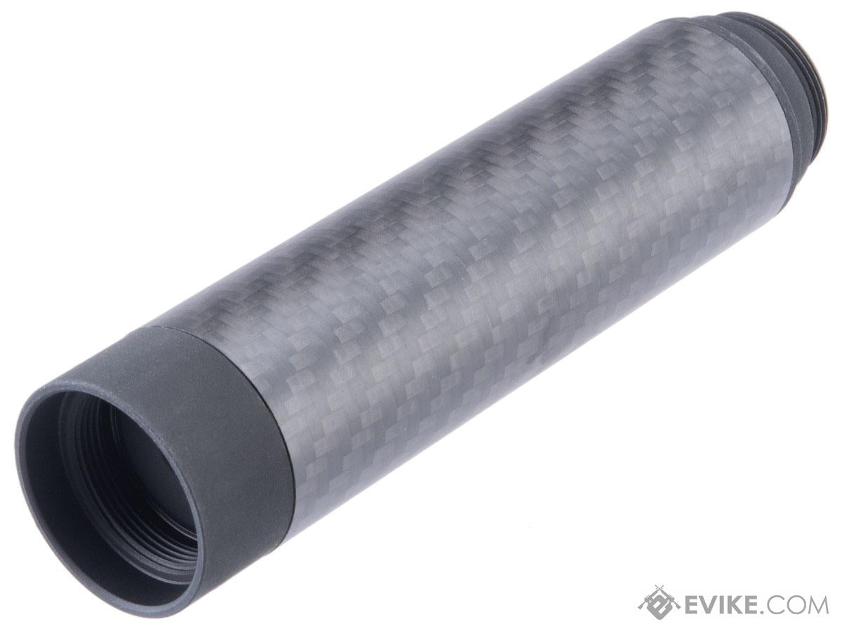 Falcon Inc Modular Carbon Fiber 14mm CCW Mock Silencer for Airsoft Rifles & Pistols - Eminent Paintball And Airsoft