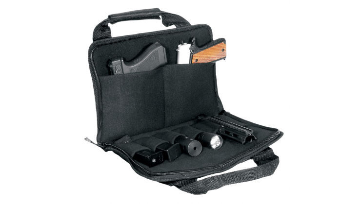 UTG Homeland Security Deluxe Double Pistol Case - Black - Eminent Paintball And Airsoft