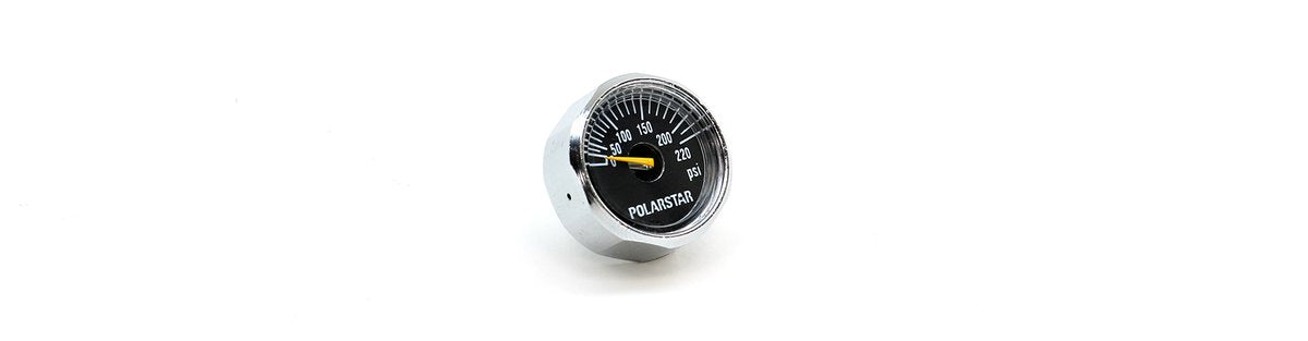 PolarStar Replacement Pressure Gauge for MicroReg Air Regulators 0-220psi, 25mm - Eminent Paintball And Airsoft