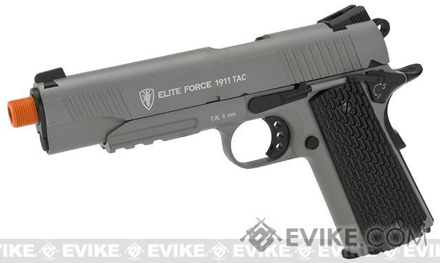 Elite Force Full Metal 1911 Tactical CO2 Airsoft Gas Blowback Pistol Umarex KWC (Color: Stealth Grey) - Eminent Paintball And Airsoft