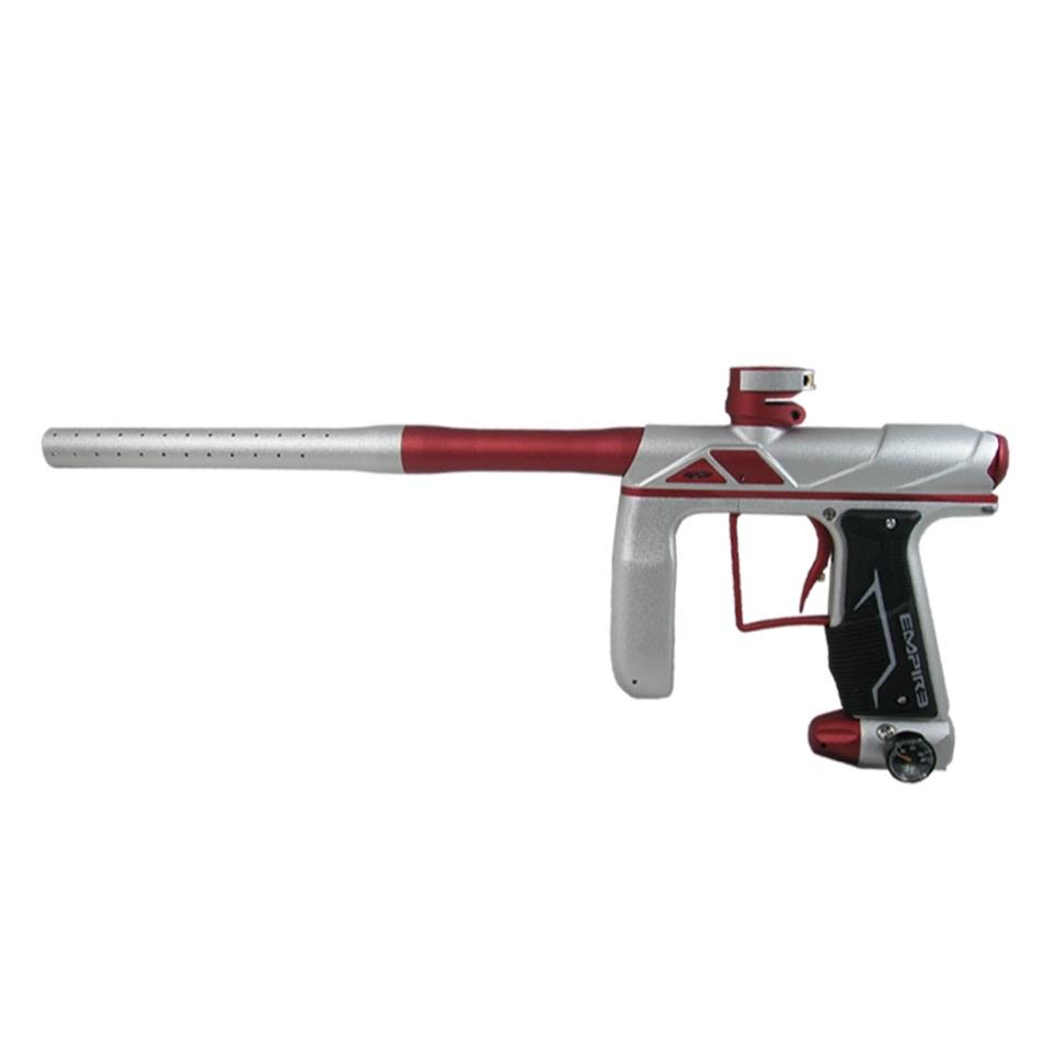 Empire Axe Pro Paintball Marker - Dust Silver / Red - Eminent Paintball And Airsoft