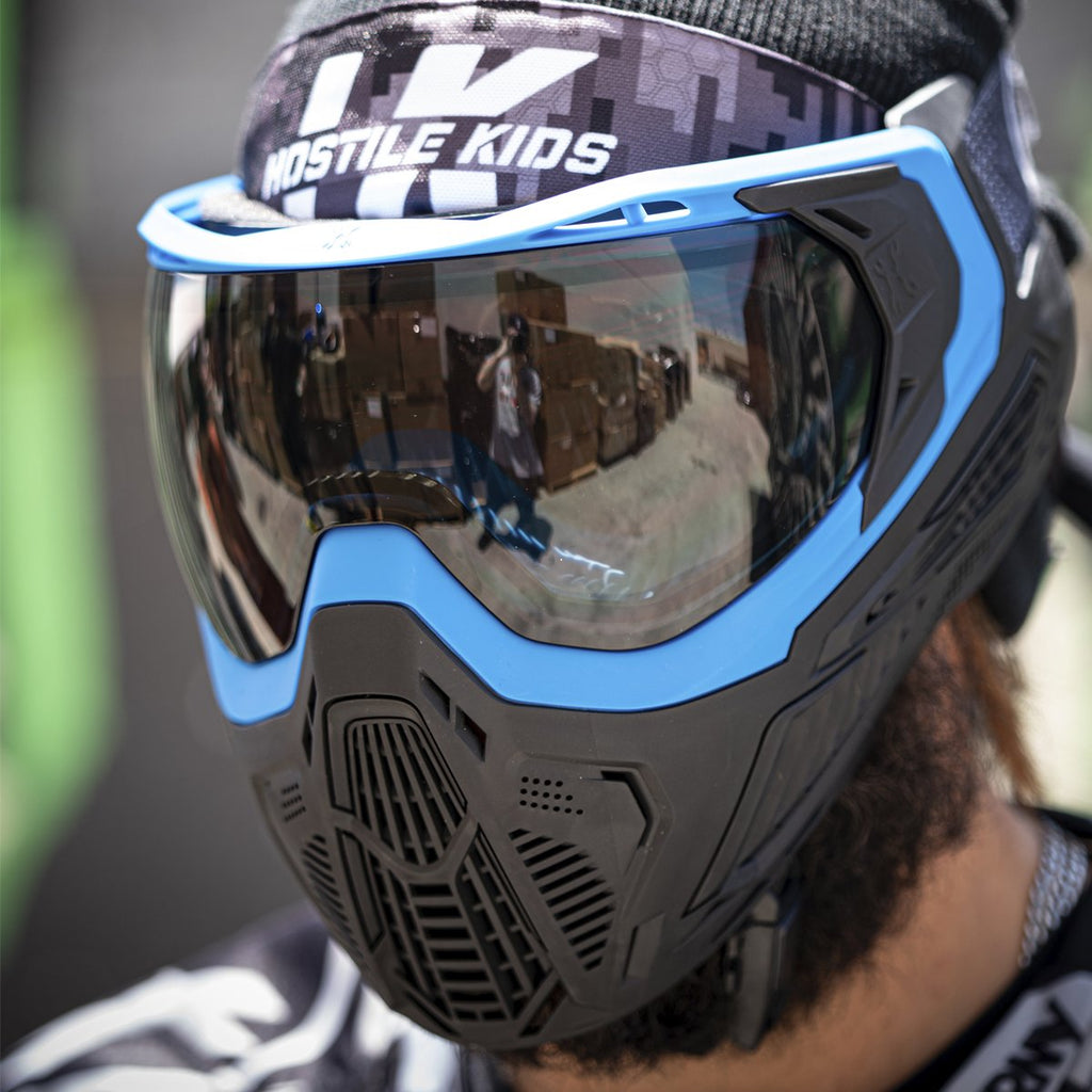 SLR Goggle - Sapphire (Blue/Black/Black) Smoke Lens - Eminent Paintball And Airsoft