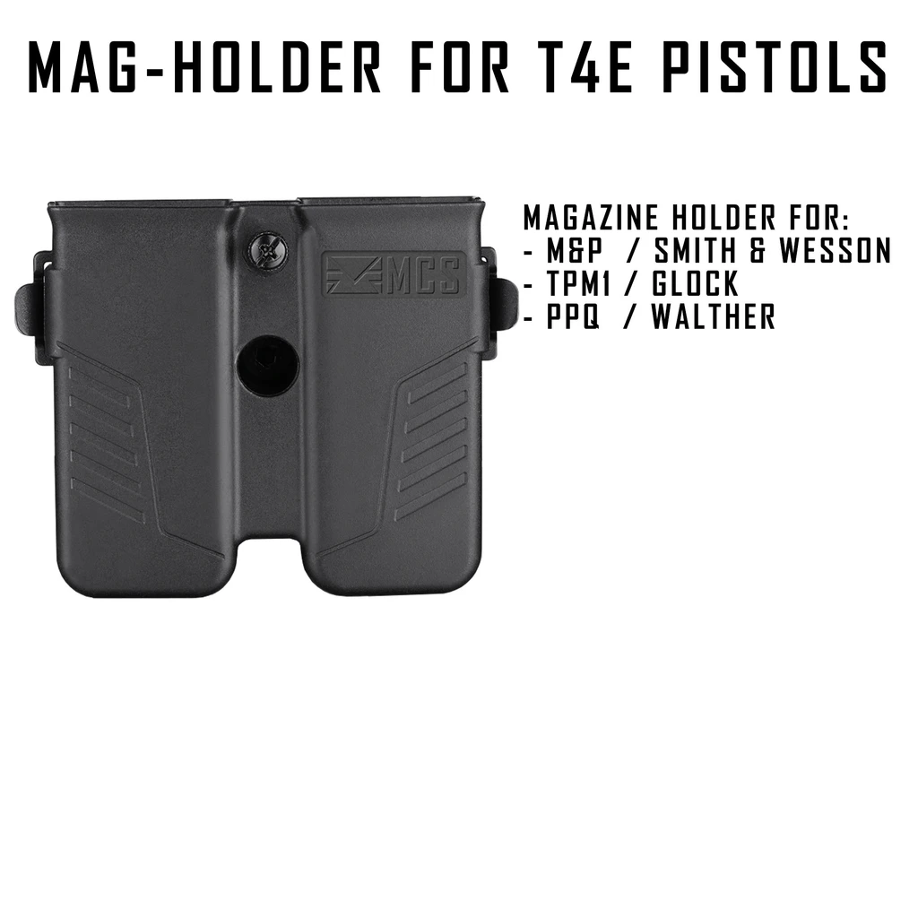 MAGAZINE HOLDER FOR T4E WALTHER PPQ, TPM1 GLOCK AND SMITH AND WESSON M&P - Eminent Paintball And Airsoft