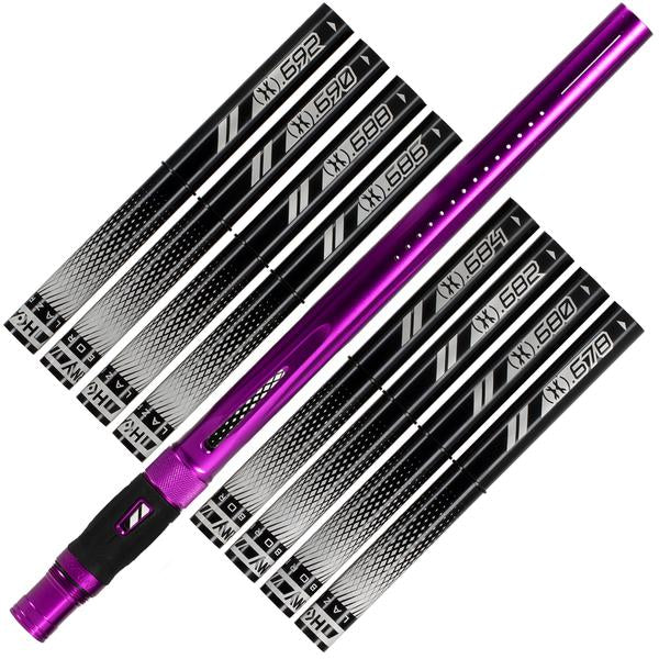 LAZR Barrel Kit - Dust Purple - Black Inserts - Cocker Threads - Eminent Paintball And Airsoft