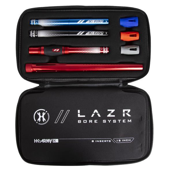 LAZR Barrel Kit - Dust Red - Colored Inserts - Cocker Threads - Eminent Paintball And Airsoft