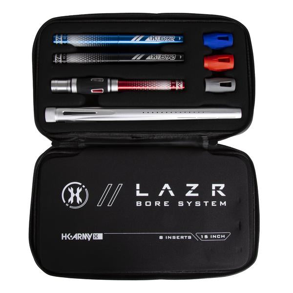 LAZR Barrel Kit - Dust Silver - Colored Inserts - Cocker Threads - Eminent Paintball And Airsoft