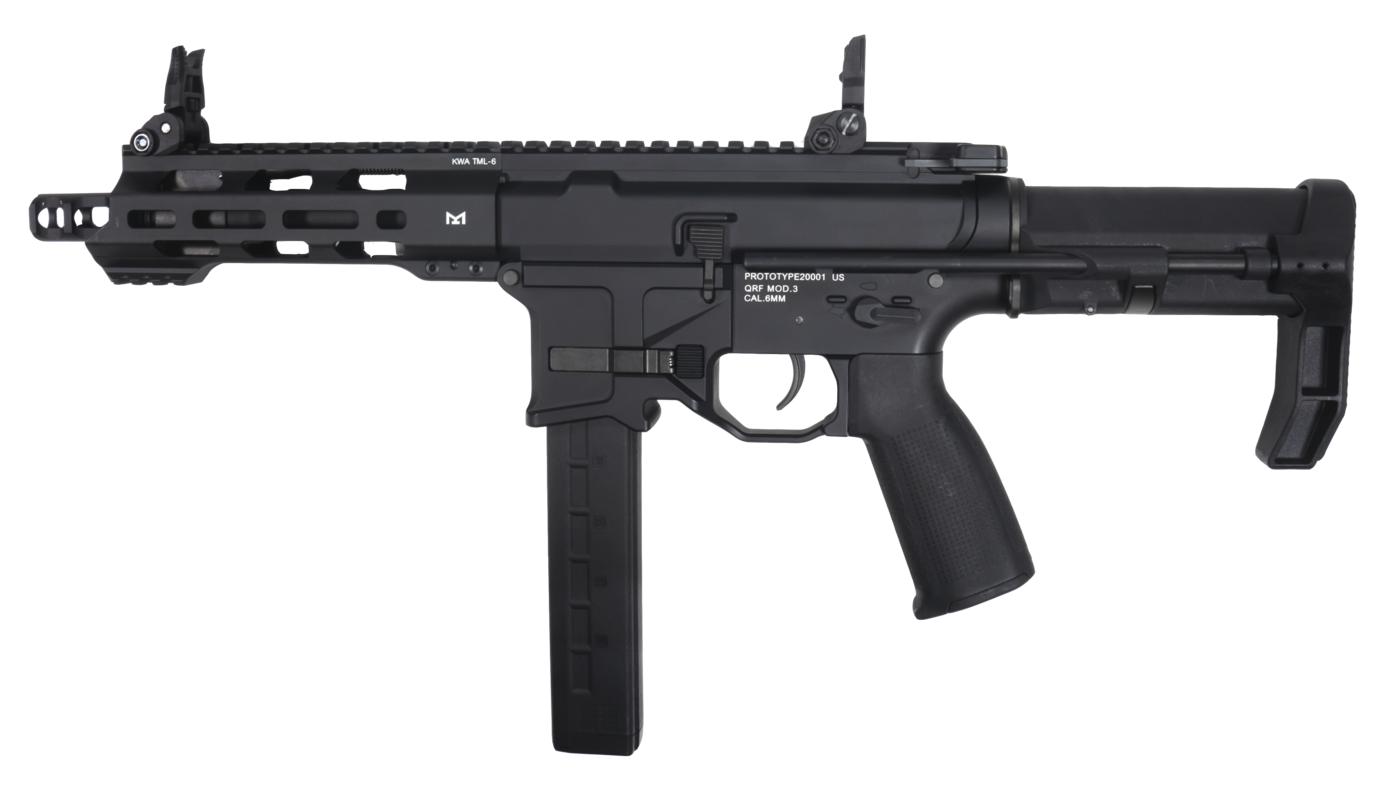 KWA QRF Pistol Caliber AR w/ Adjustable FPS AEG 2.5 Gearbox - Eminent Paintball And Airsoft