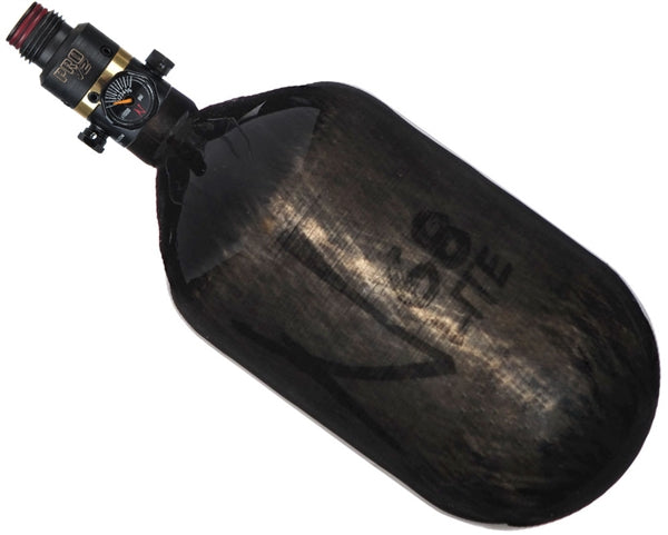 Ninja Lite Carbon Fiber Air Tank - 68/4500 w/ Pro V2 Regulator - Translucent Black - Eminent Paintball And Airsoft