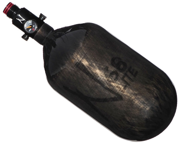 Ninja Lite Carbon Fiber Air Tank - 48/4500 w/ Ultralite Regulator - Translucent Black - Eminent Paintball And Airsoft