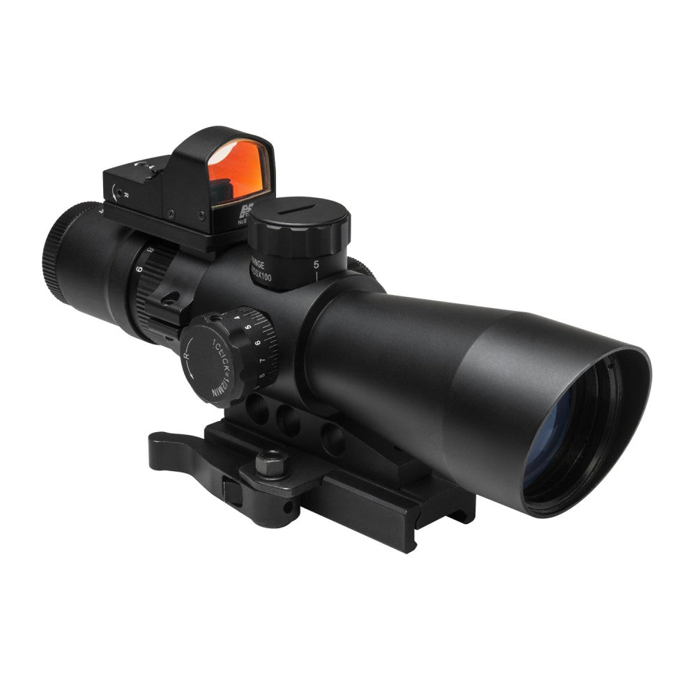 NcStar Ultimate Sighting System USS GEN II 3-9x42 Mil-Dot Scope w/ Backup Micro Red Dot - Eminent Paintball And Airsoft