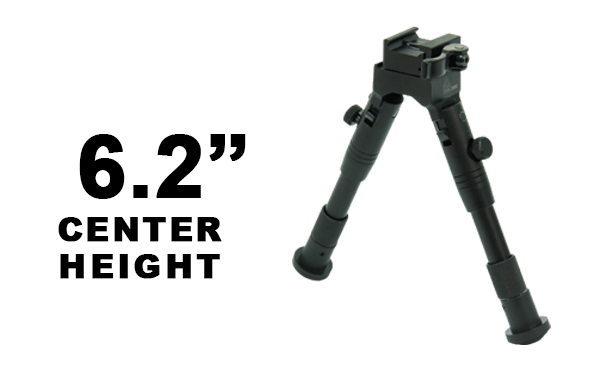 UTG® Shooter's Bipod, Quick Detach, 6.2"-6.7" Center Height - Eminent Paintball And Airsoft
