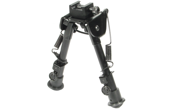 UTG Tactical OP Bipod, Rubber Feet, 6.1"-7.9" Center Height - Eminent Paintball And Airsoft