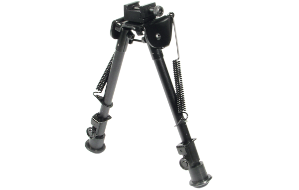 UTG Tactical OP Bipod, Rubber Feet, 8.3"-12.7" Center Height - Eminent Paintball And Airsoft