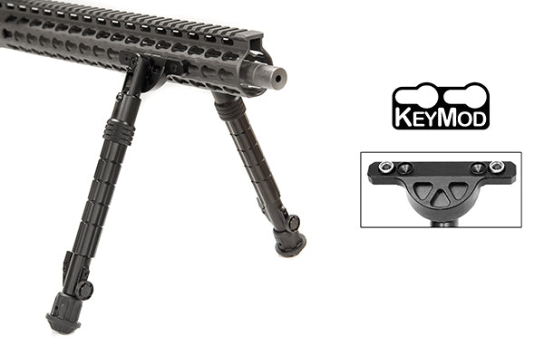 UTG® RECON FLEX® Keymod Bipod, Matte Black, 8.0"-11.8" Center Height - Eminent Paintball And Airsoft
