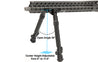 UTG® RECON FLEX® Keymod Bipod, Matte Black, 8.0"-11.8" Center Height - Eminent Paintball And Airsoft