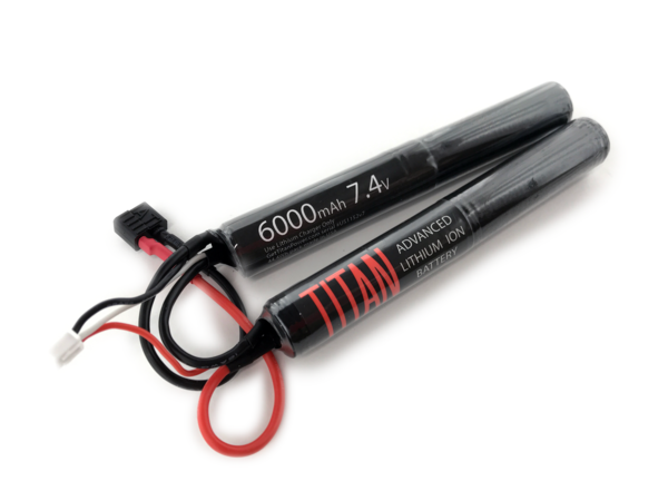 Titan Power 7.4v 6000mAh 16C Nunchuck Type Li-Ion Battery - Eminent Paintball And Airsoft