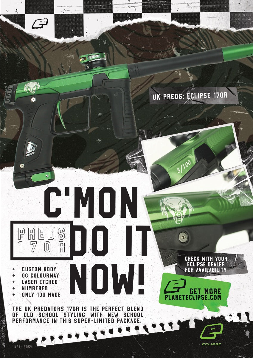 PLANET ECLIPSE GTEK 170R LIMITED RUN (11/100) - PREDATOR GREE/BLACK - Eminent Paintball And Airsoft