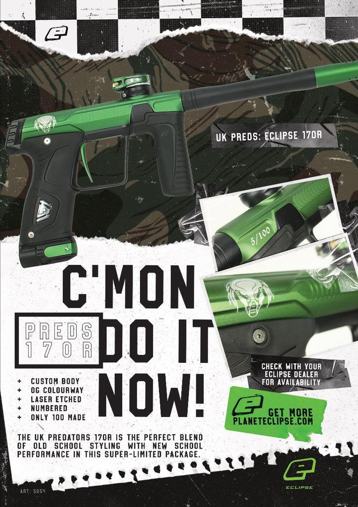 PLANET ECLIPSE GTEK 170R LIMITED RUN (11/100) - PREDATOR GREE/BLACK - Eminent Paintball And Airsoft