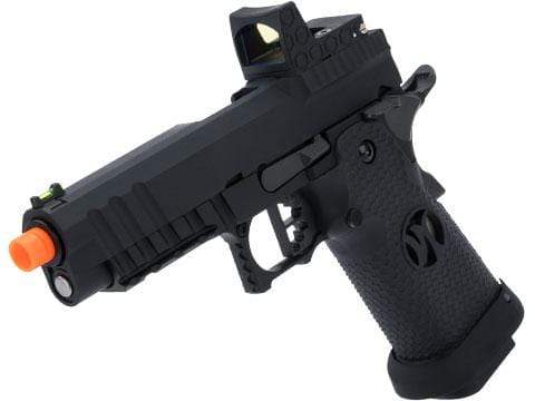 AW Custom "Competitor" Hi-CAPA Gas Blowback Airsoft Pistol (Package: Match King Compact / Black) - Eminent Paintball And Airsoft