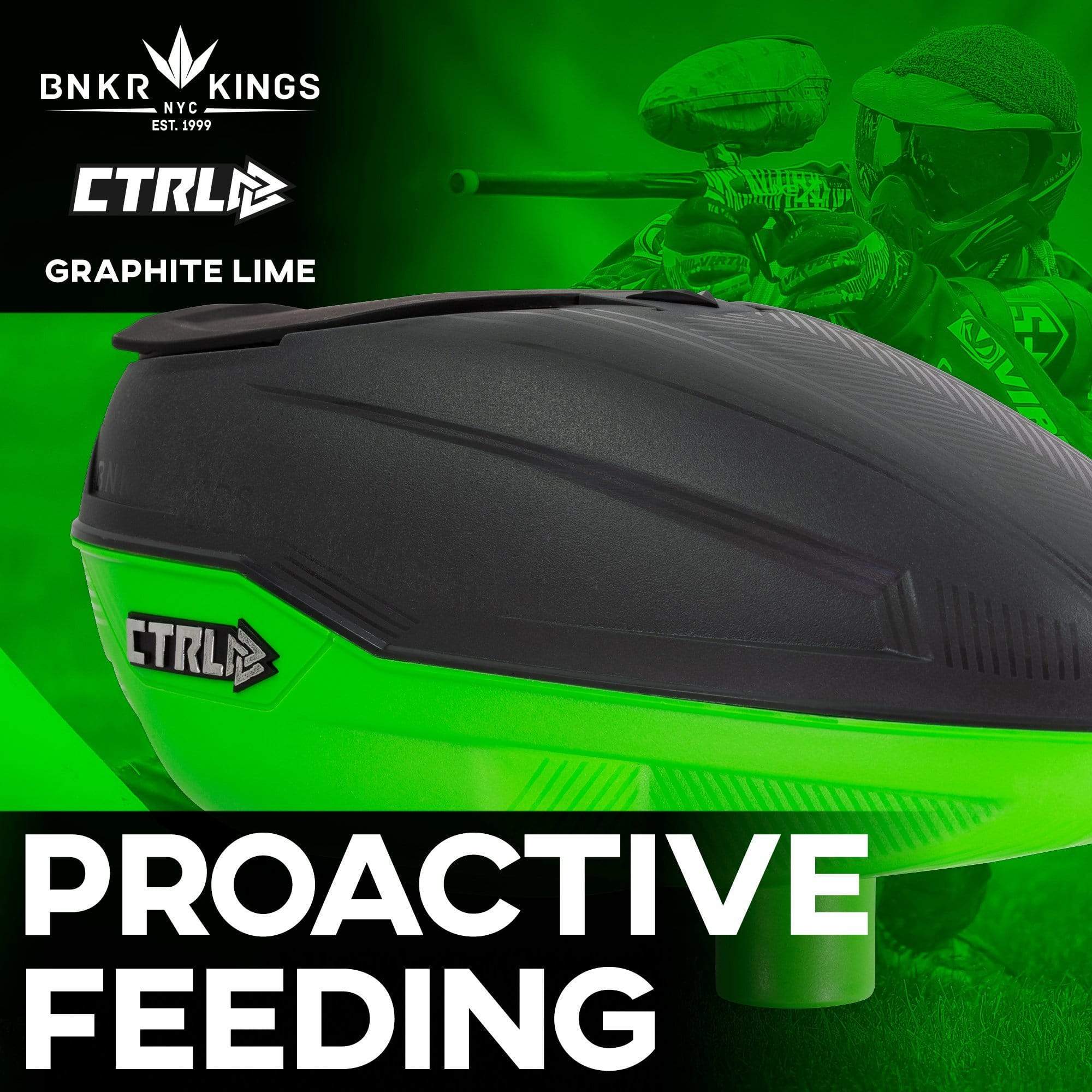 Bunkerkings CTRL Loader - Graphic Lime - Eminent Paintball And Airsoft