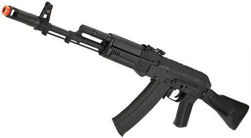 CYMA Standard Stamped Metal AK-105 Airsoft AEG Rifle with Synthetic Folding Stock - Eminent Paintball And Airsoft
