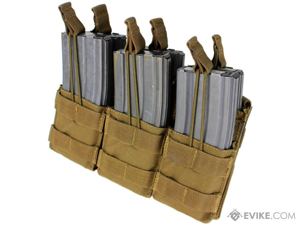 Condor Tactical Open Top Triple Stacker AR15 / M4 / M16 / 5.56 NATO Magazine Pouch - Eminent Paintball And Airsoft