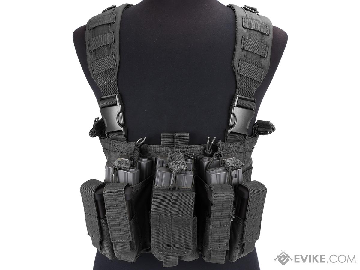 Condor Gen 5 Tactical MOLLE Recon Chest Rig (Color: Black) - Eminent Paintball And Airsoft