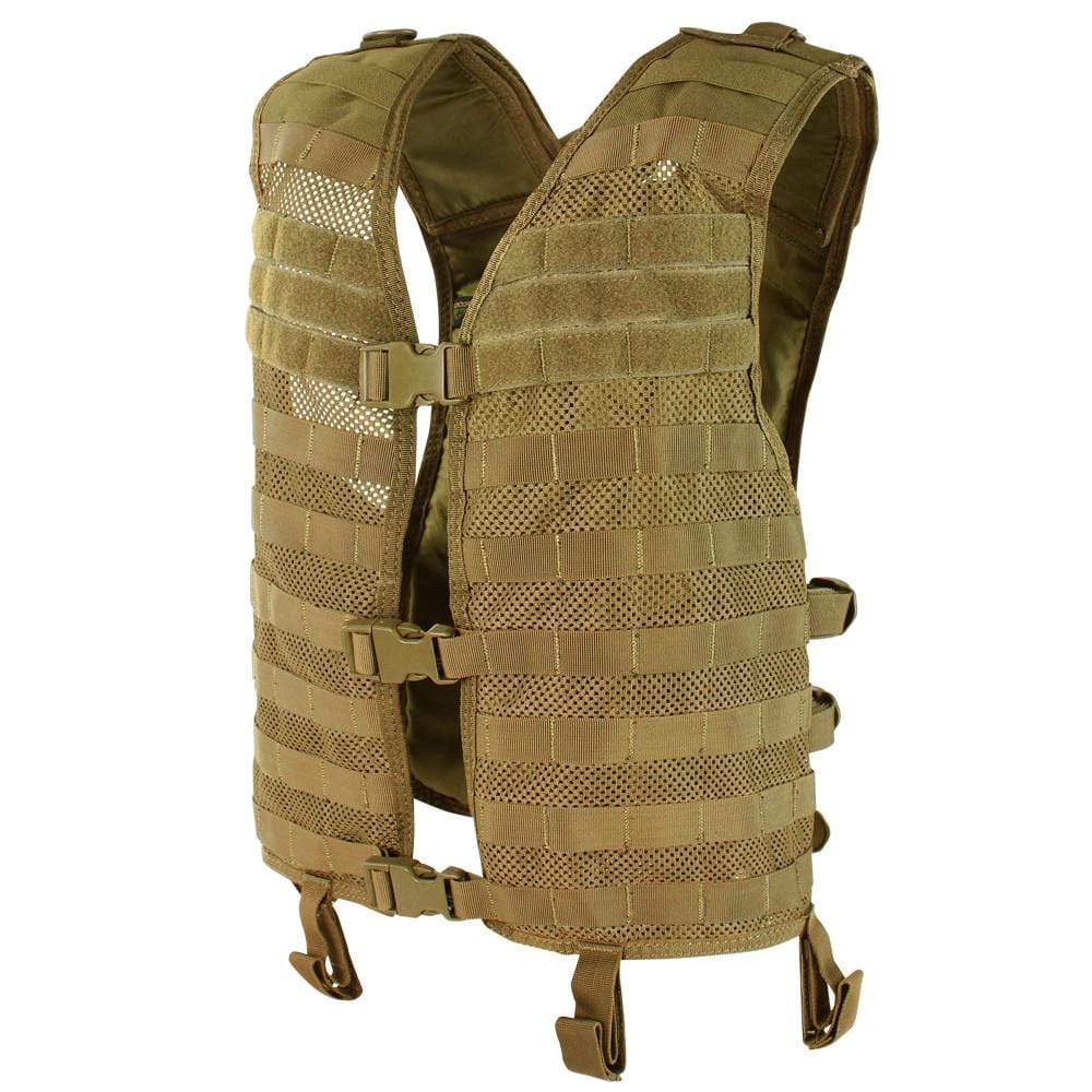 Condor Mesh Tactical Hydration Vest (Color: Coyote) - Eminent Paintball And Airsoft