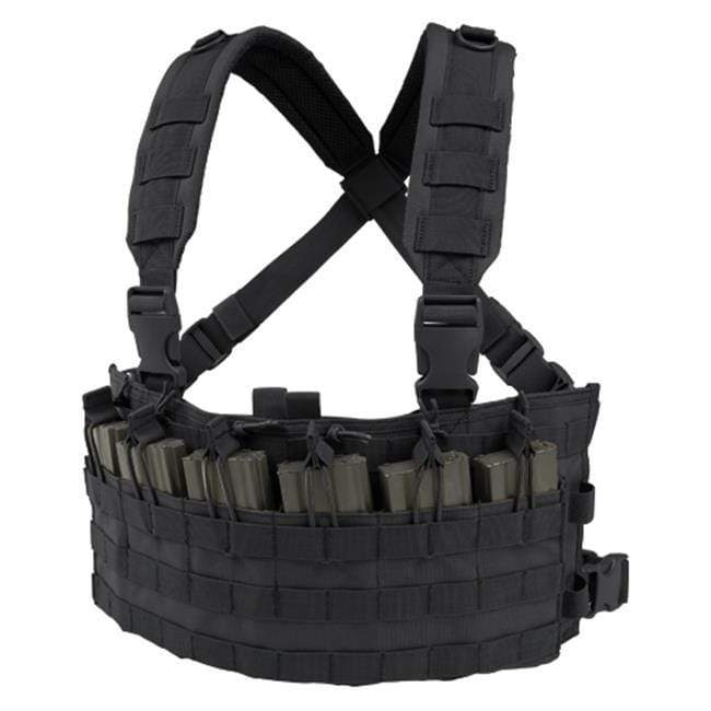 Condor Rapid Assault Chest Rig (Color: Black) - Eminent Paintball And Airsoft