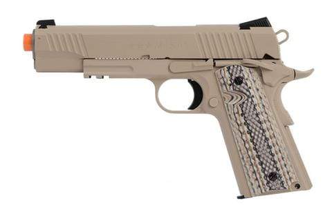 Colt Licensed 1911 Tactical Full Metal CO2 Airsoft Gas Blowback - Desert Sand - Eminent Paintball And Airsoft