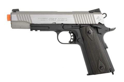 Colt Licensed 1911 Tactical Full Metal CO2 Airsoft Gas Blowback - Dual-Tone - Eminent Paintball And Airsoft