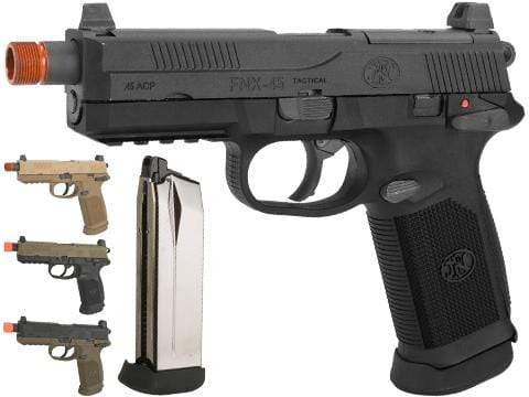 FN Herstal Licensed FNX-45 Tactical Airsoft Gas Blowback Pistol by VFC - Eminent Paintball And Airsoft