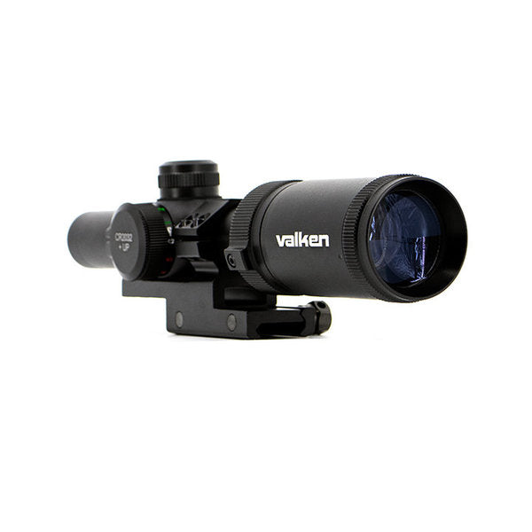 Valken 1-4x20 Mil-Dot Airsoft Rifle Scope w/ Mount - Eminent Paintball And Airsoft